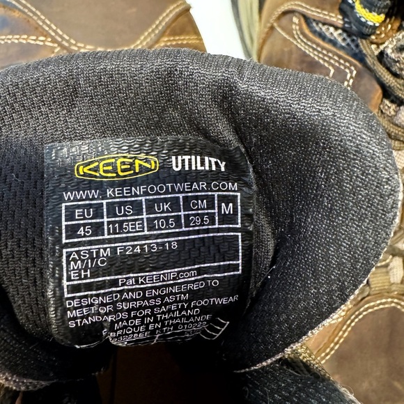 Keen Utility Flint 2 Steel Toe Work Boots, Brown Leather, Mens Sz 11.5, Wide EE - Picture 9 of 9